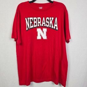 Nebraska Huskers Graphic Tee Red XL Captivating